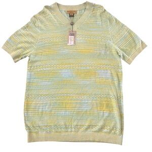 Prestige Original Men's Green and Yellow Shirt Size Xl